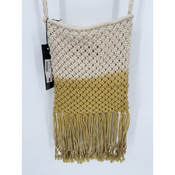 NWT STREET‎ LEVEL Macreme Crossbody Crossbody Fringe Bag Boho Purse - Picture 2 of 6
